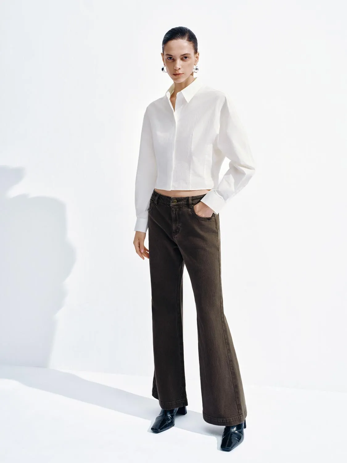 Cropped Fitted Shirts sold by Urban Revivo product image thumbnail 5