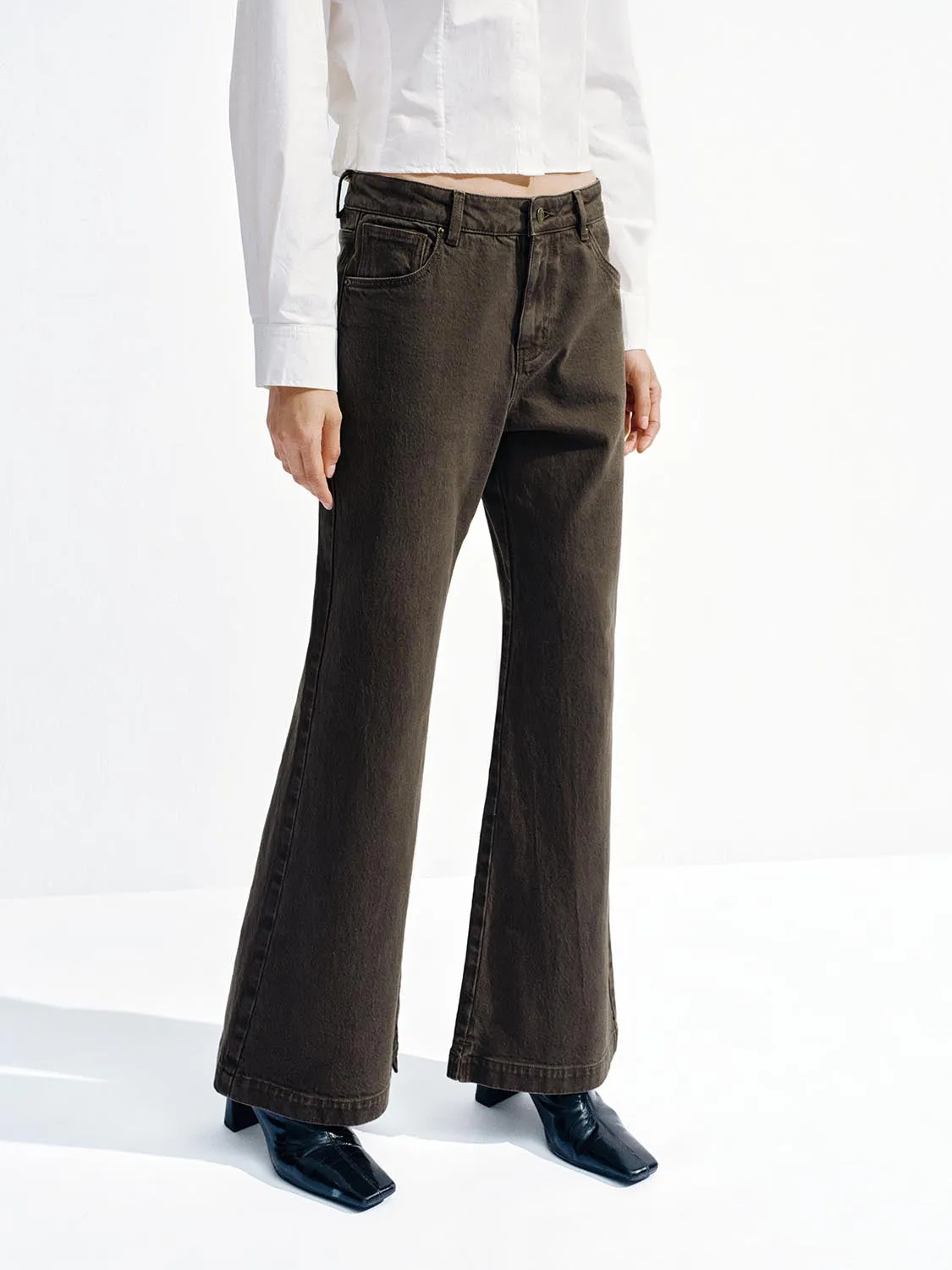 Flare Leg Jeans sold by Urban Revivo product image thumbnail 3