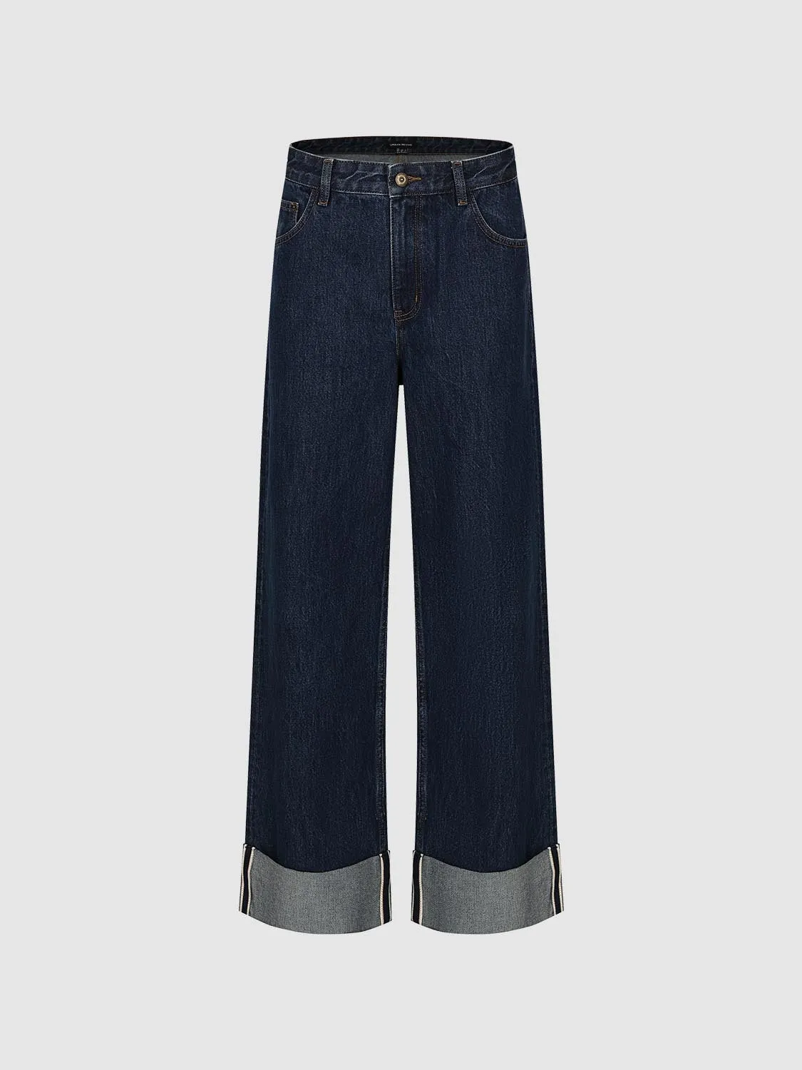 Cuffed Wide Leg Jeans sold by Urban Revivo product image thumbnail 2