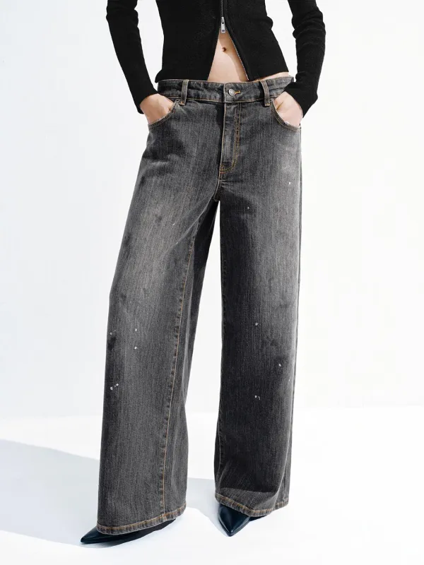 Gradient Wide Leg Jeans sold by Urban Revivo