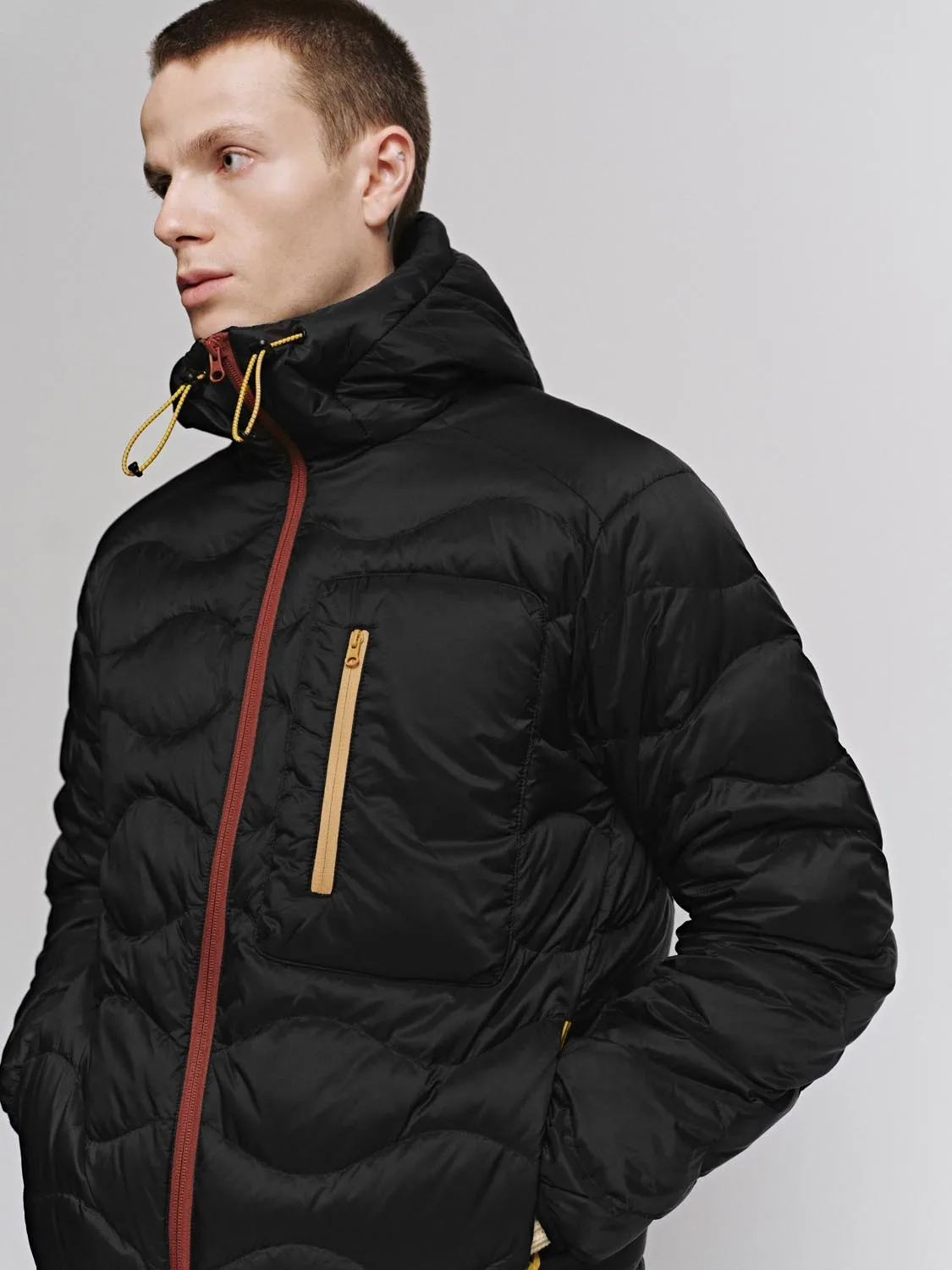 Contrast Hooded Padded Jackets sold by Urban Revivo product image thumbnail 3