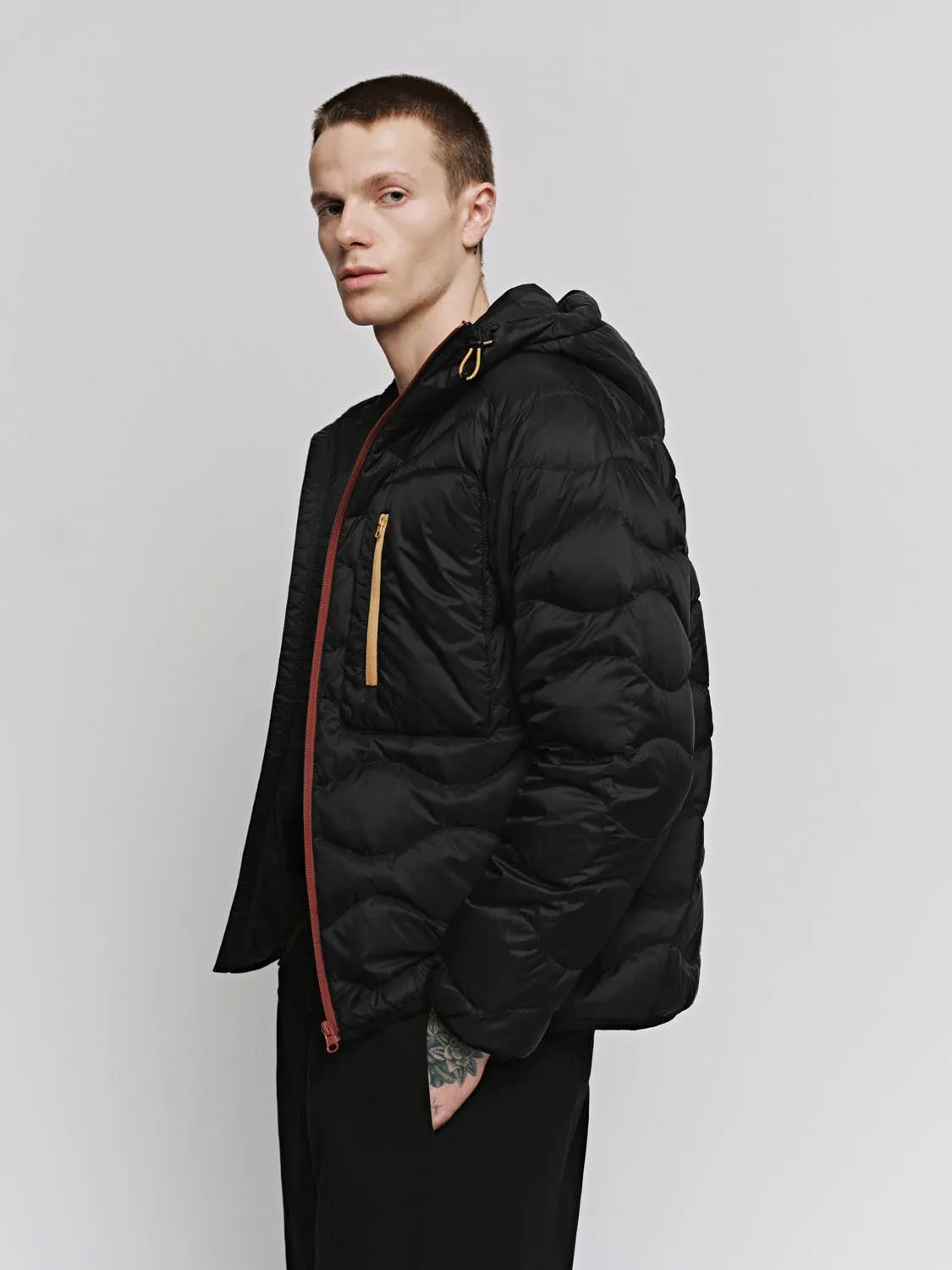 Contrast Hooded Padded Jackets sold by Urban Revivo product image thumbnail 2