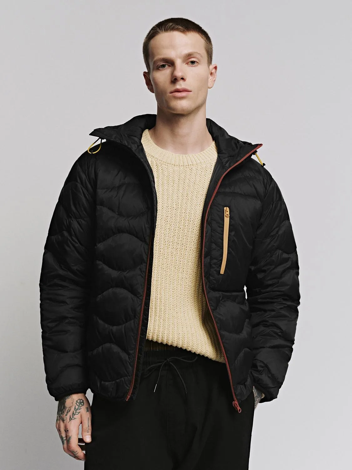 Contrast Hooded Padded Jackets sold by Urban Revivo