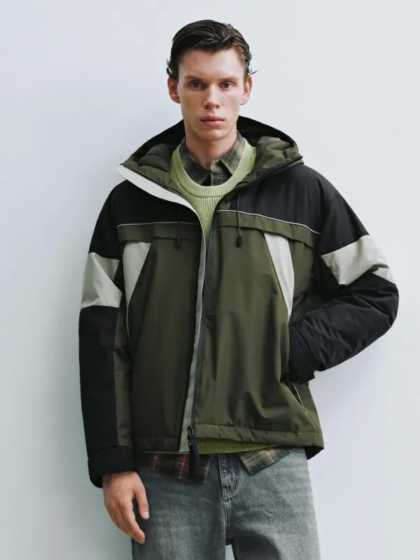 Contrast Colorblock Down Jackets sold by Urban Revivo