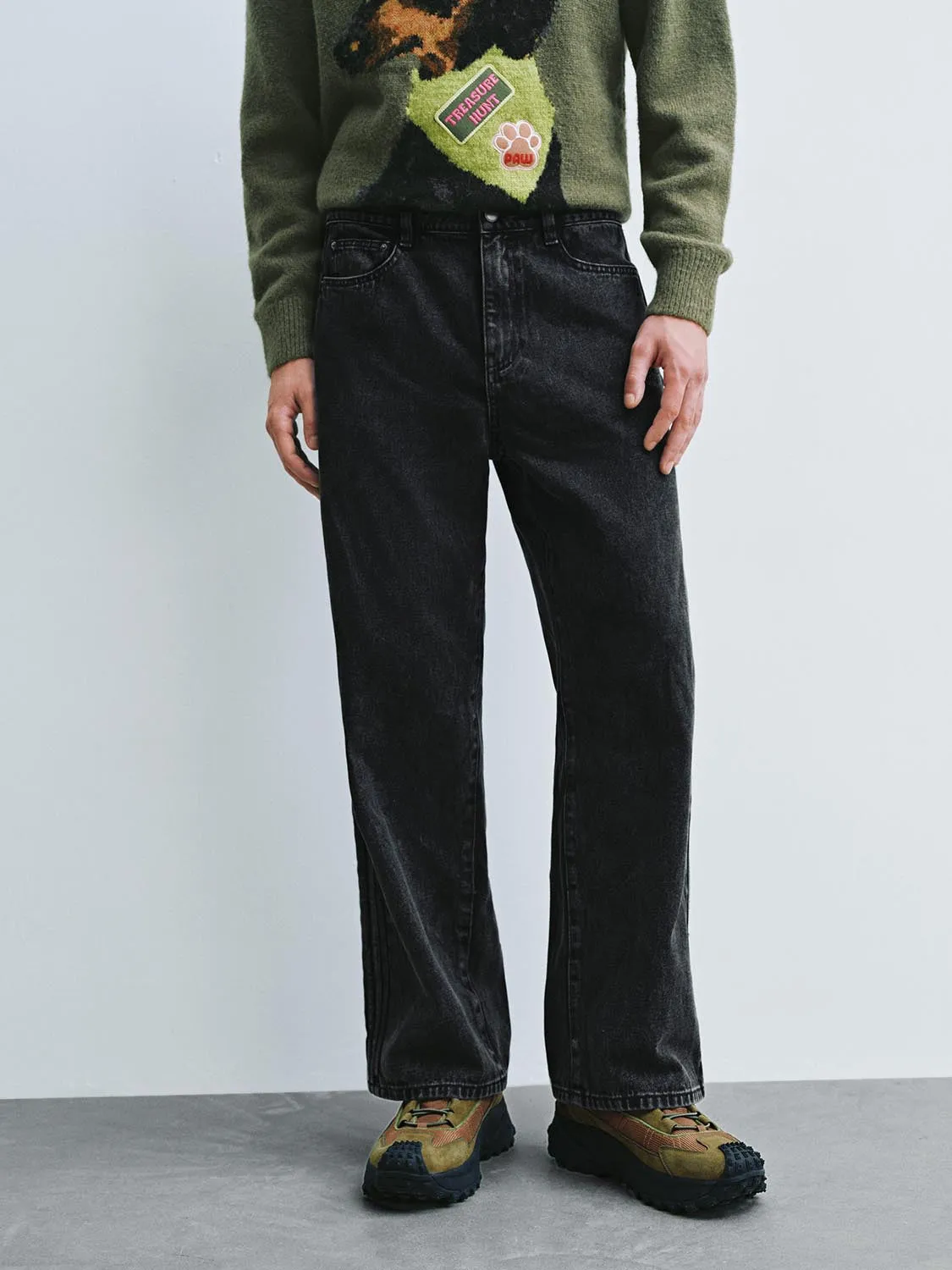 Straight Leg Jeans sold by Urban Revivo