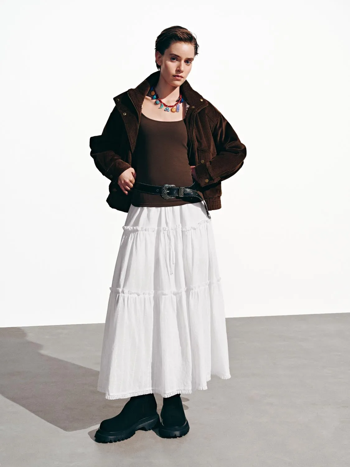 Flap Pockets Funnel Neck Padded Jackets sold by Urban Revivo product image thumbnail 4