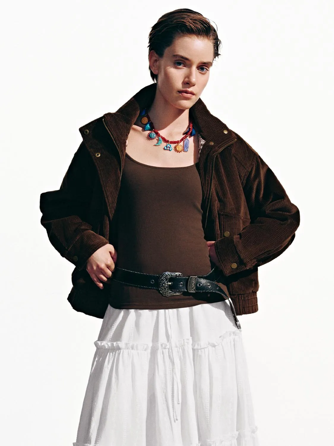 Flap Pockets Funnel Neck Padded Jackets sold by Urban Revivo