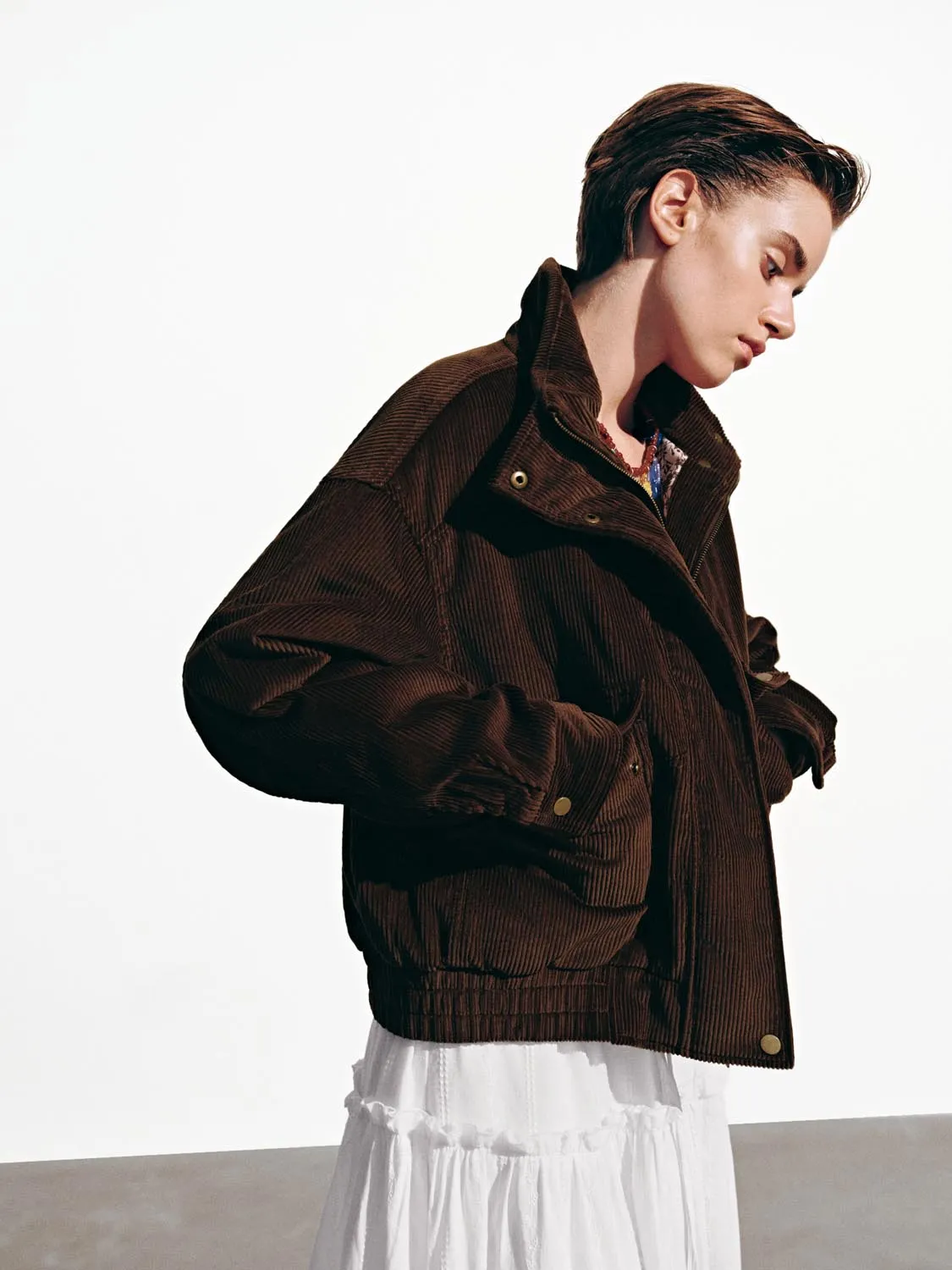 Flap Pockets Funnel Neck Padded Jackets sold by Urban Revivo product image thumbnail 2