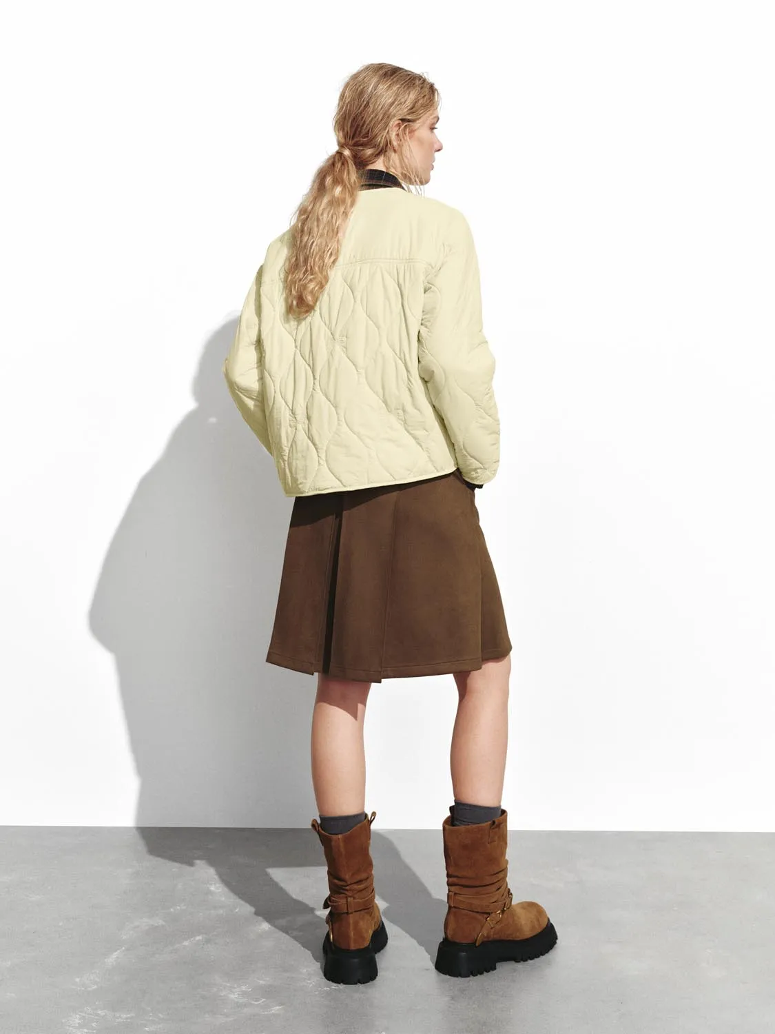 Patch Pocket Quilted Puffer Jackets sold by Urban Revivo product image thumbnail 5