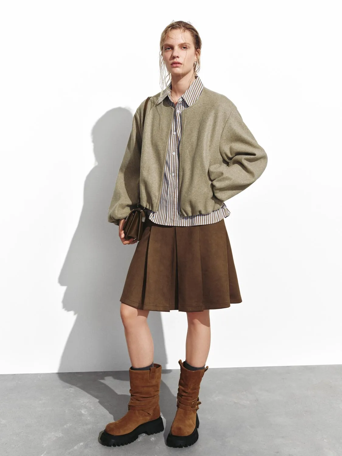 2 In 1 Balloon Hem Jackets sold by Urban Revivo product image thumbnail 4