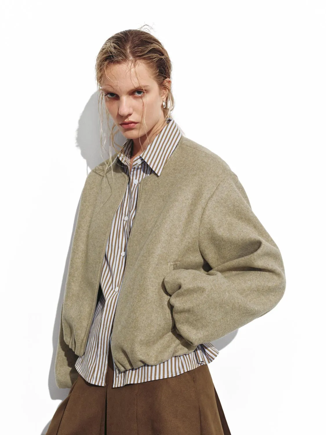 2 In 1 Balloon Hem Jackets sold by Urban Revivo product image thumbnail 2