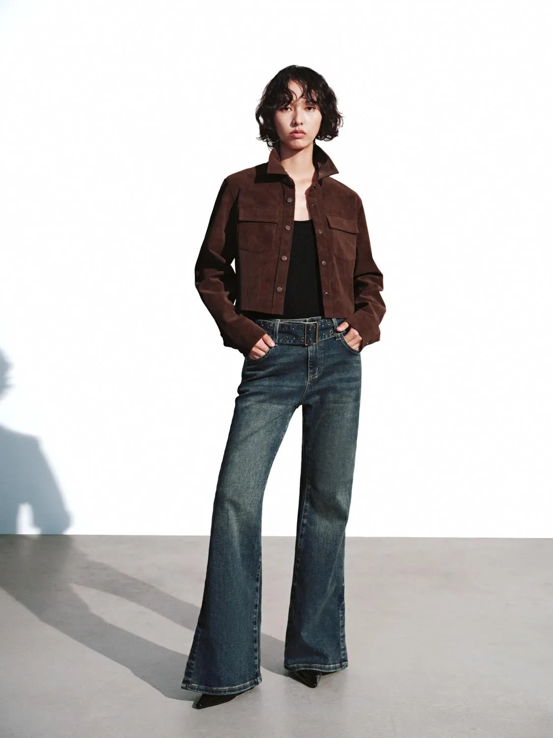 Cropped Flap Pocket Shirts sold by Urban Revivo product image thumbnail 3