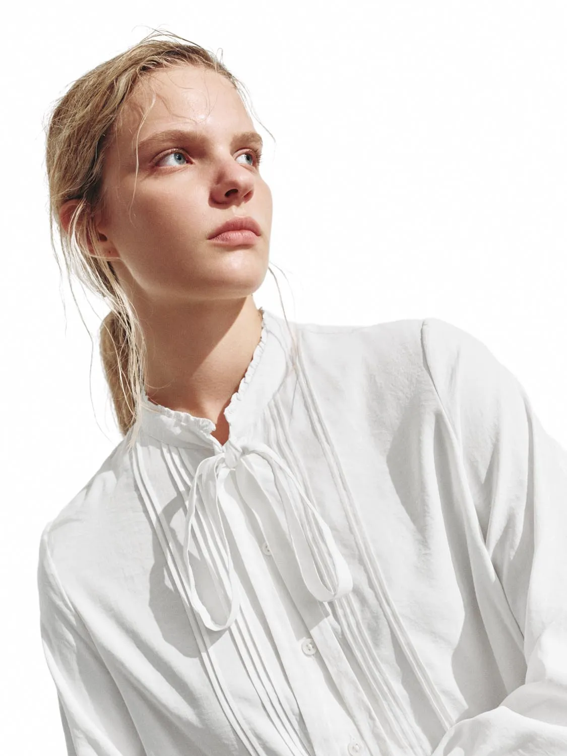 Ruffle Hem Bow Tie Shirts sold by Urban Revivo product image thumbnail 3