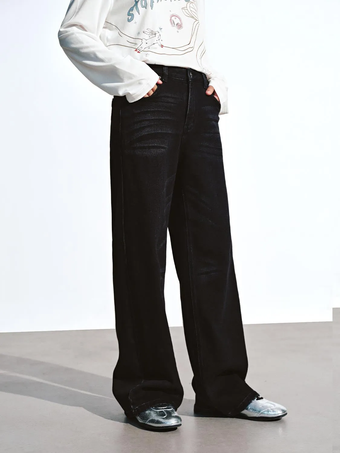 Wide Leg Jeans sold by Urban Revivo product image thumbnail 3