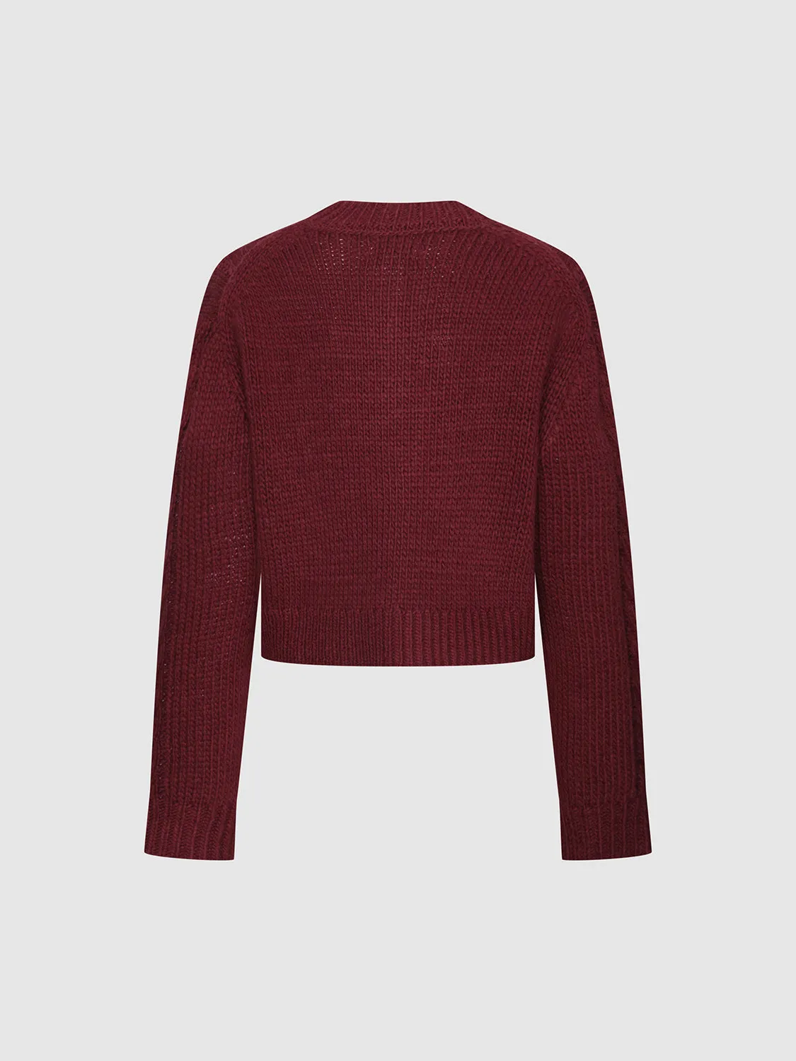 Button Up Cable Knitted Cardigans sold by Urban Revivo product image thumbnail 2