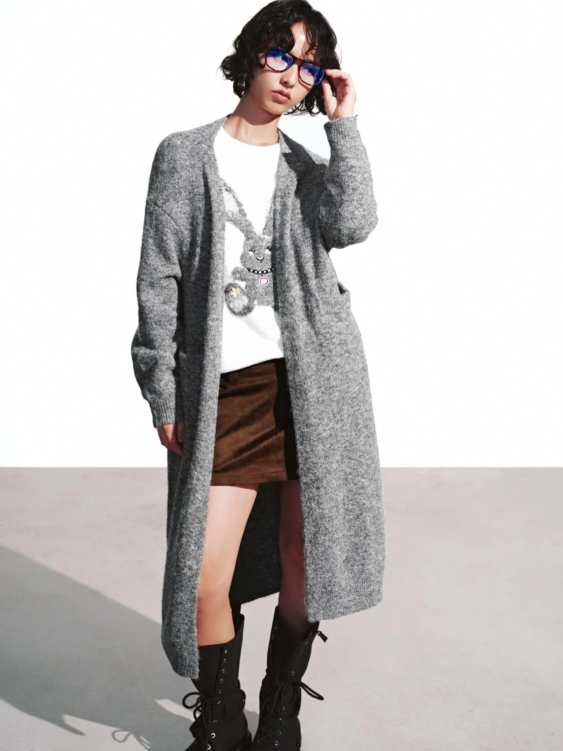 Long Oversized Knitted Cardigans sold by Urban Revivo product image thumbnail 5
