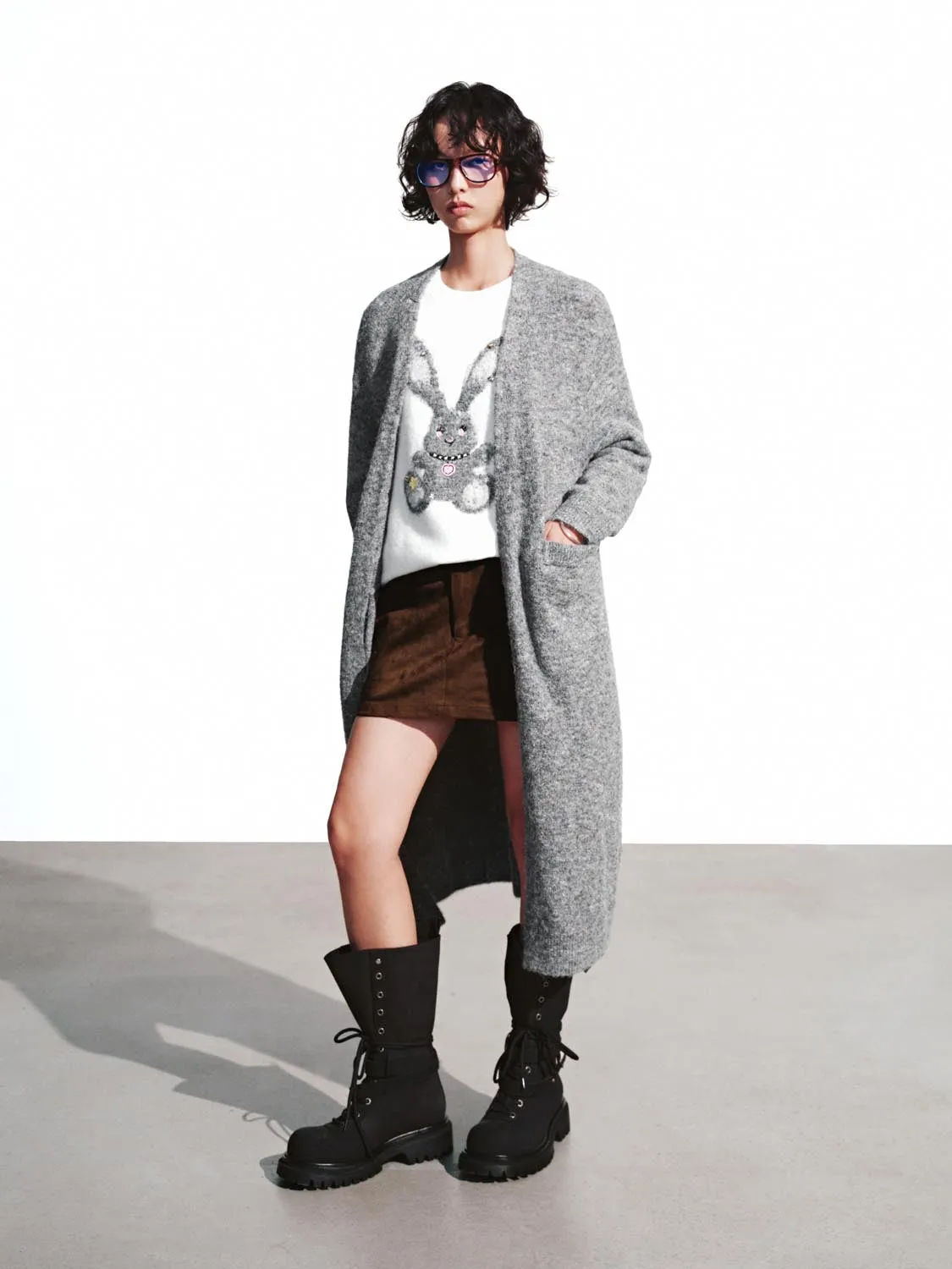 Long Oversized Knitted Cardigans sold by Urban Revivo product image thumbnail 4
