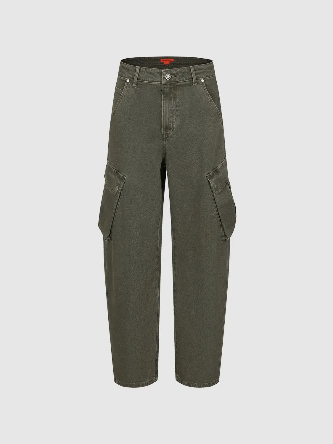 Flap Pockets Barrel Leg Jeans sold by Urban Revivo product image thumbnail 2