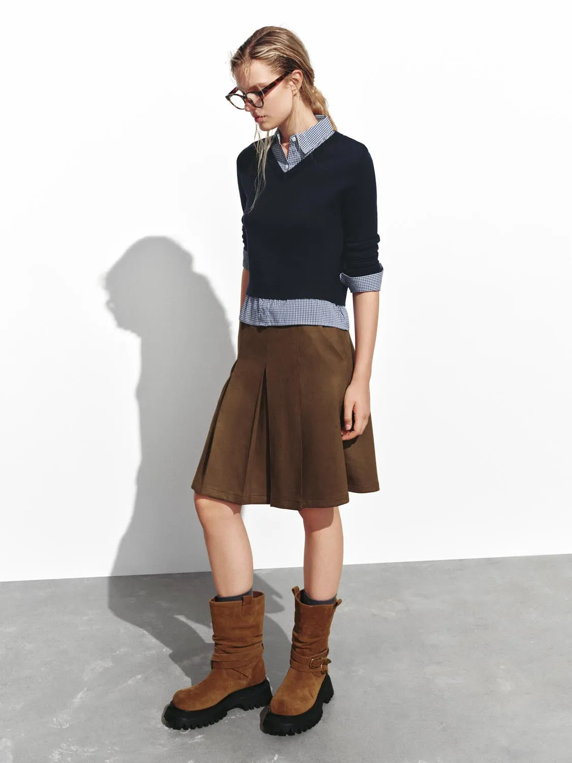 2 In 1 Long Sleeve Knitted T-Shirts sold by Urban Revivo product image thumbnail 4