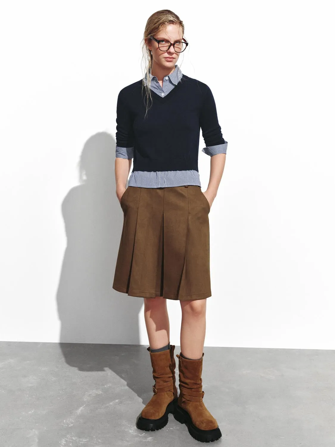 2 In 1 Long Sleeve Knitted T-Shirts sold by Urban Revivo product image thumbnail 5