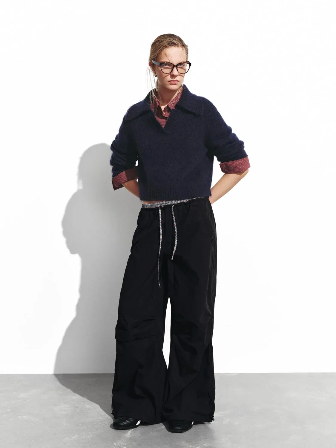 Large Collar Long Sleeve Knitted T-Shirts sold by Urban Revivo product image thumbnail 4