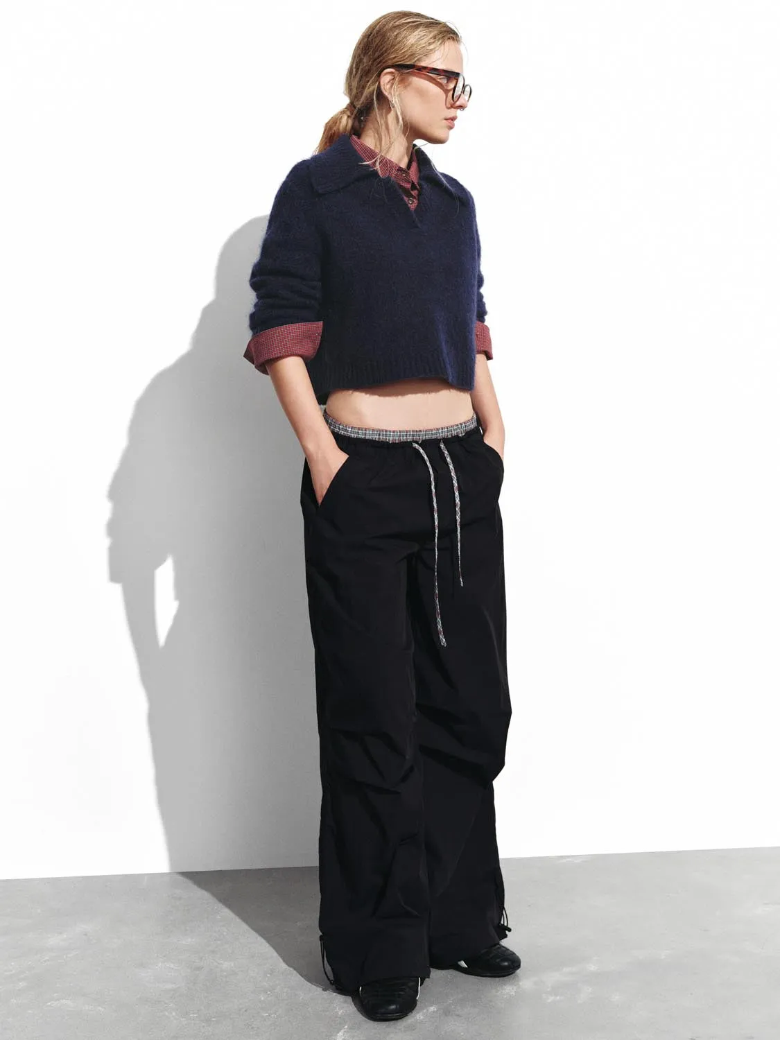 Large Collar Long Sleeve Knitted T-Shirts sold by Urban Revivo product image thumbnail 5