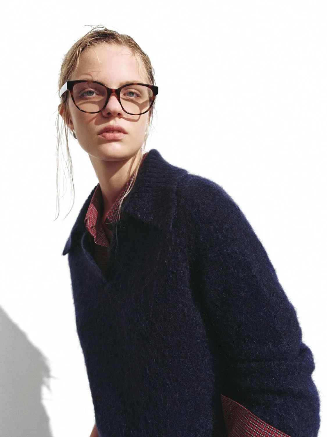 Large Collar Long Sleeve Knitted T-Shirts sold by Urban Revivo product image thumbnail 3