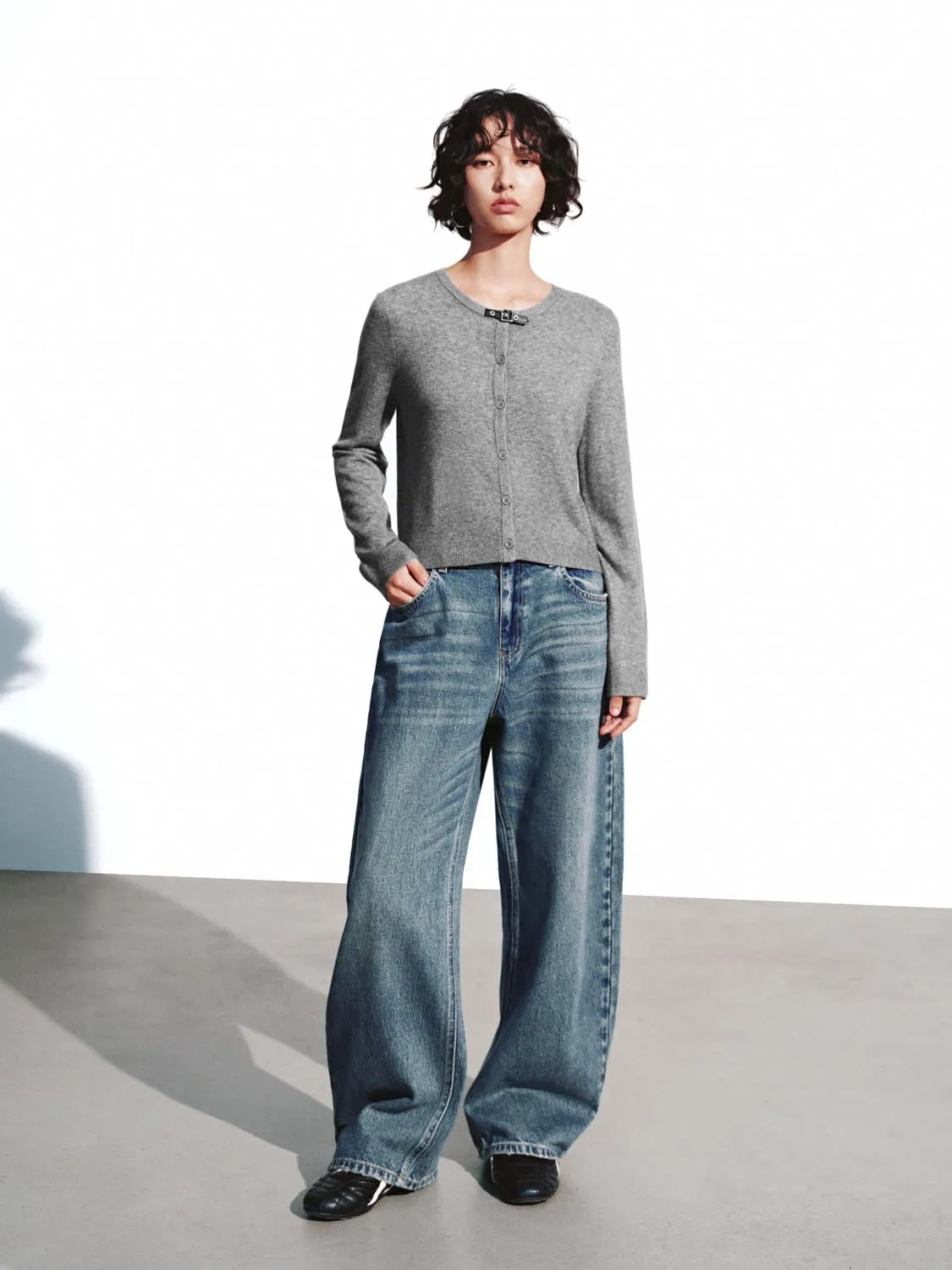 Buckle Detail Knitted Cardigans sold by Urban Revivo product image thumbnail 4