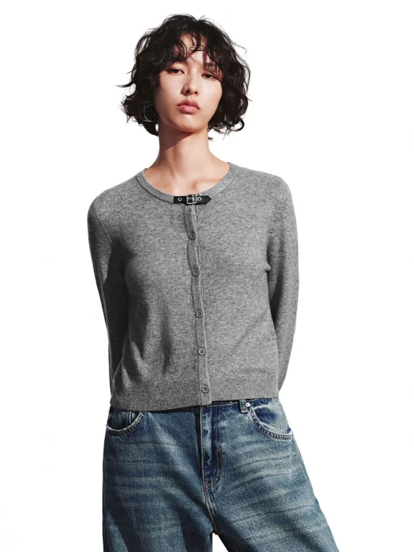 Buckle Detail Knitted Cardigans sold by Urban Revivo