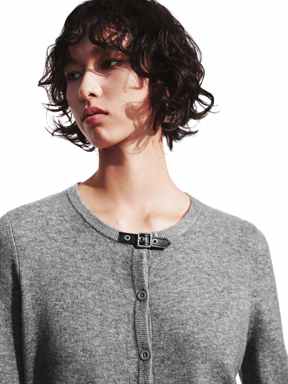 Buckle Detail Knitted Cardigans sold by Urban Revivo product image thumbnail 3