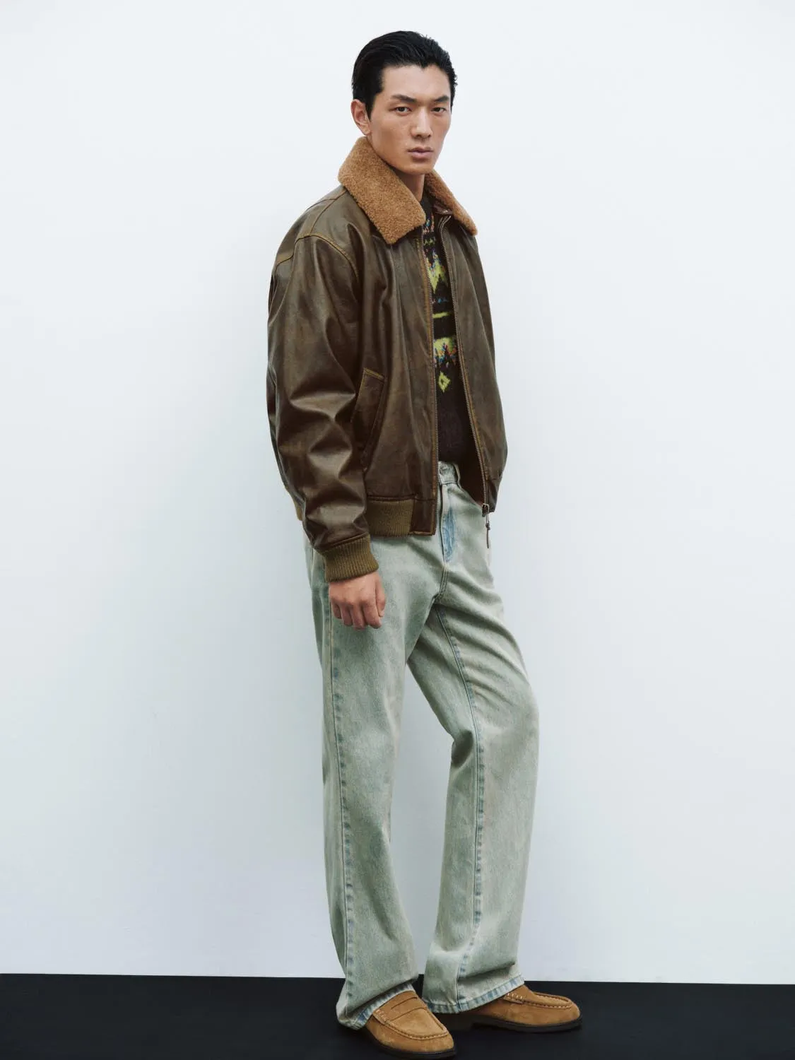 Collared Bomber Jackets sold by Urban Revivo product image thumbnail 5