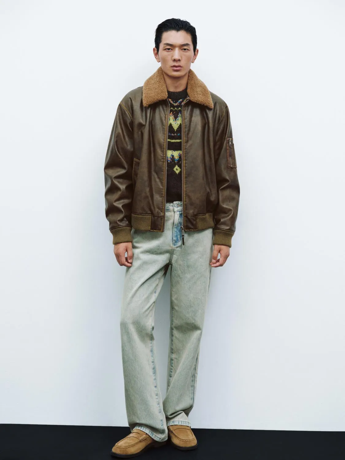 Collared Bomber Jackets sold by Urban Revivo product image thumbnail 4