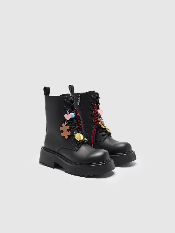 Charm Chunky Ankle Boots sold by Urban Revivo