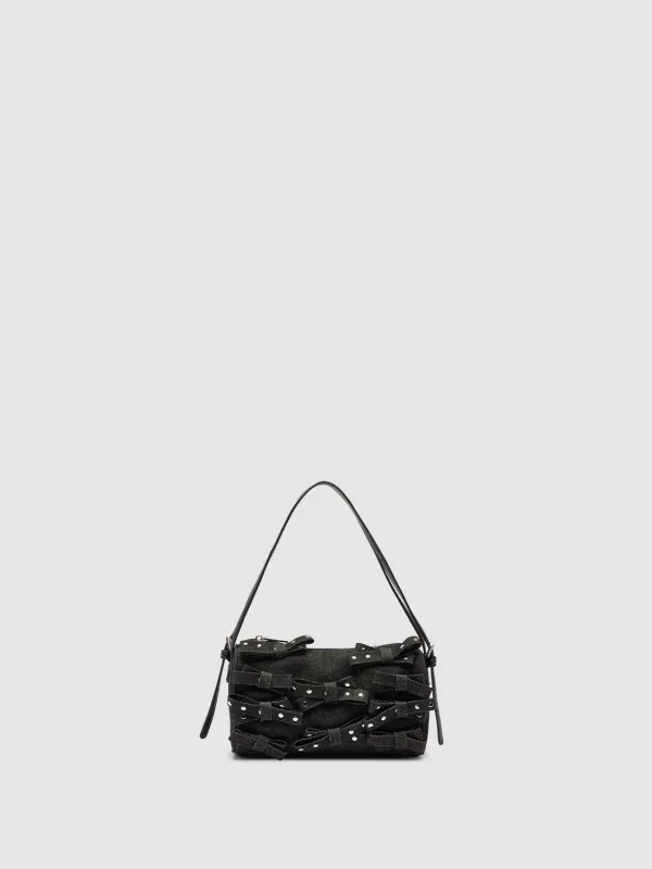 Studded Bow Detail Shoulder Bags sold by Urban Revivo