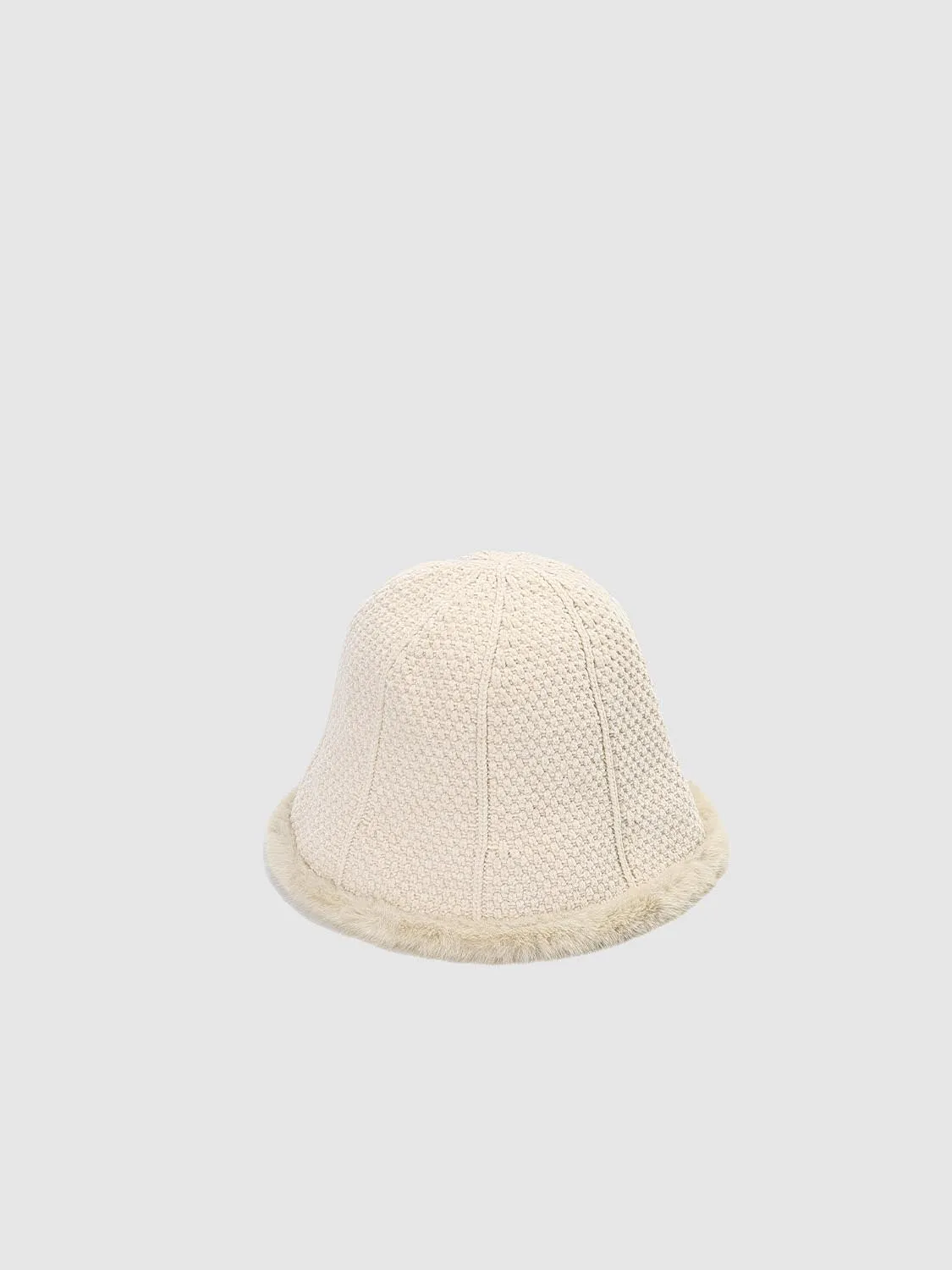 Faux Fur Knitted Bucket Hats sold by Urban Revivo