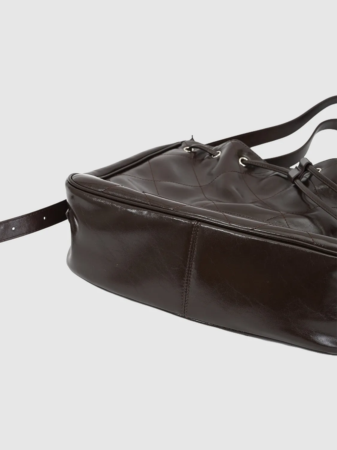 Drawstring Faux Leather Crossbody Shoulder Bags sold by Urban Revivo product image thumbnail 4