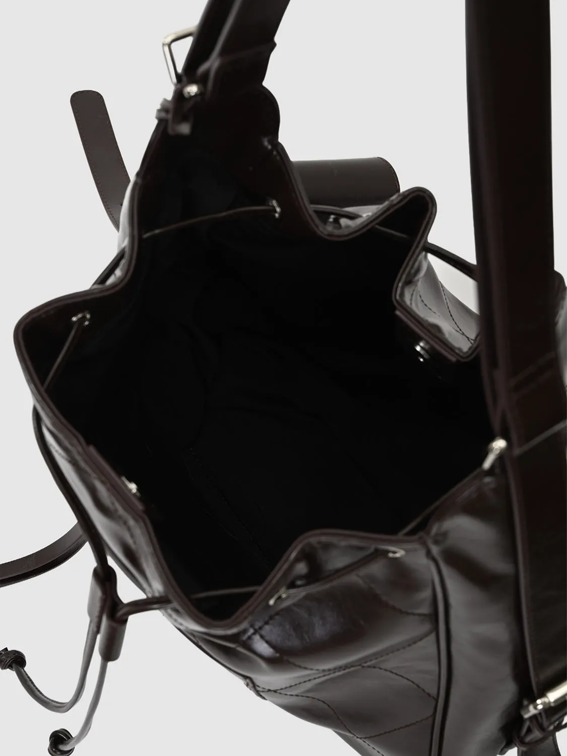 Drawstring Faux Leather Crossbody Shoulder Bags sold by Urban Revivo product image thumbnail 5