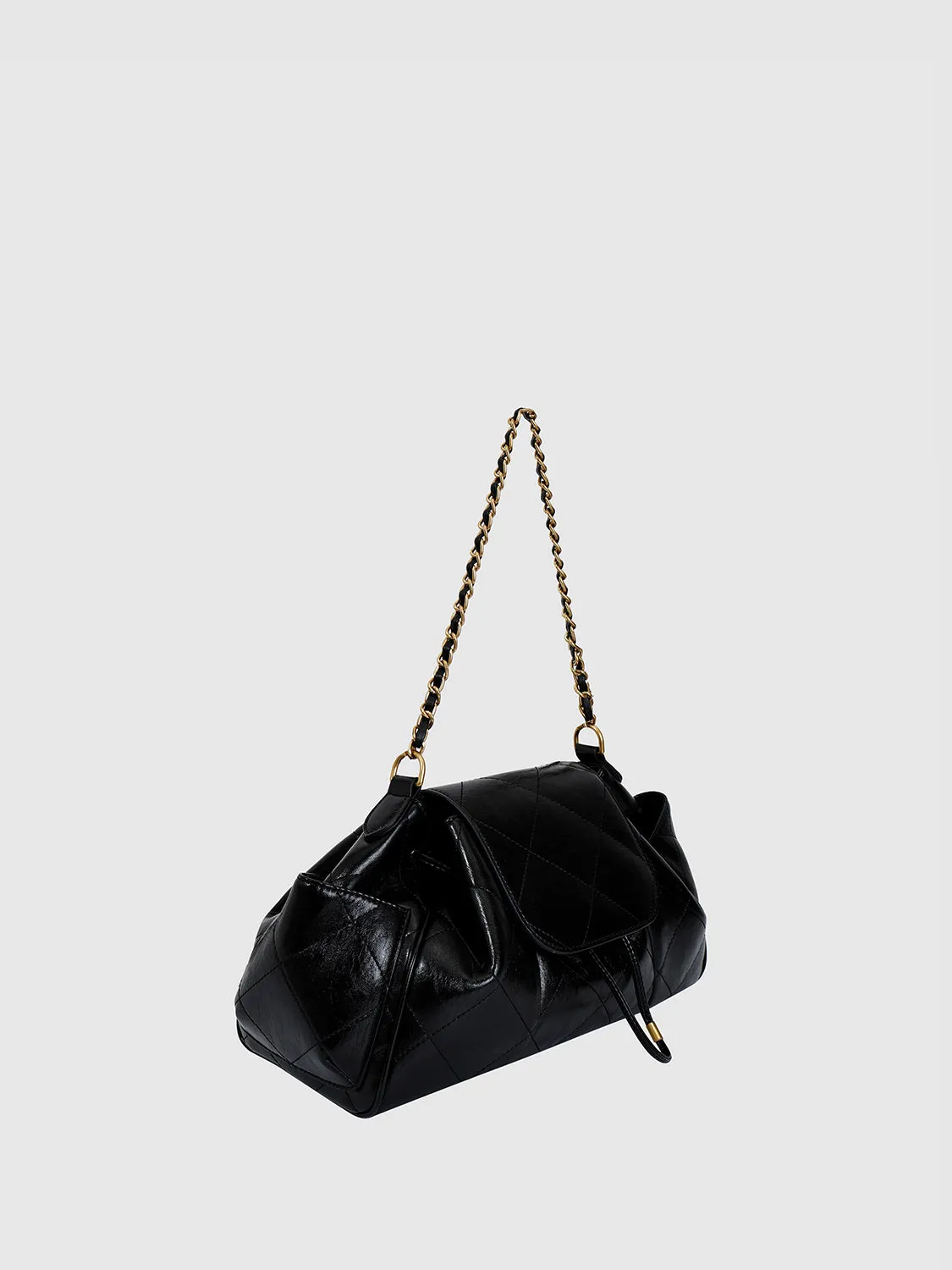 Chain Detail Faux Leather Backpacks sold by Urban Revivo product image thumbnail 3