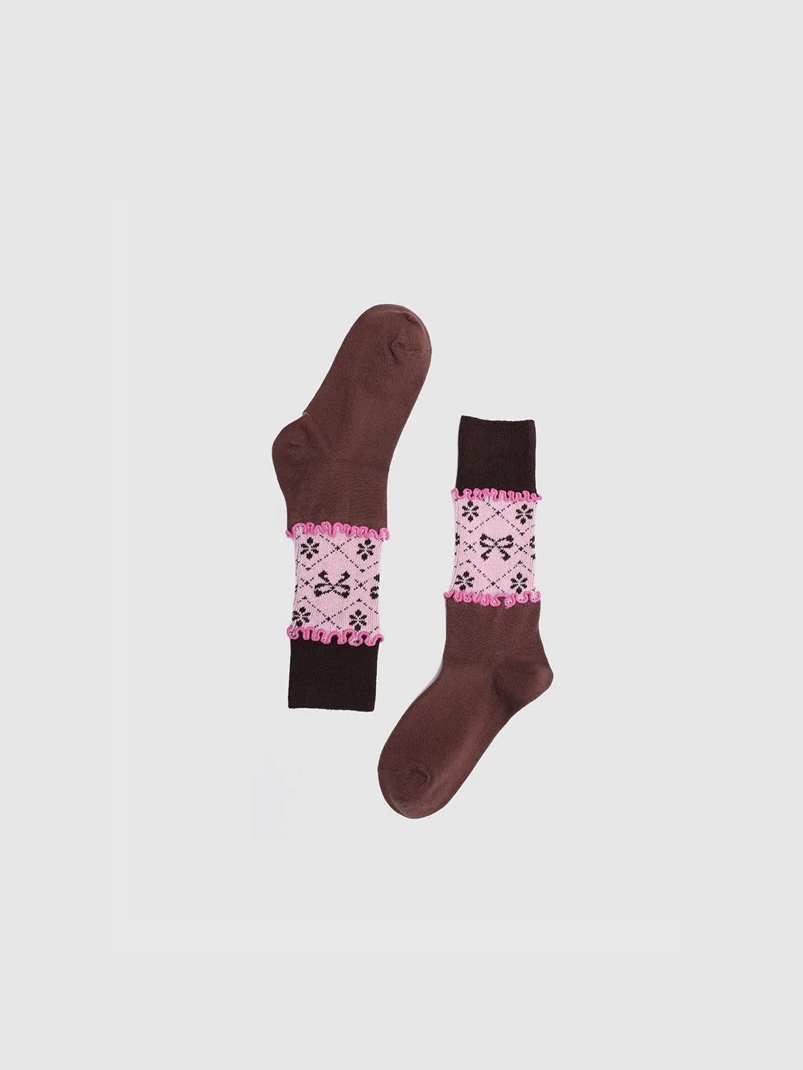 Contrast Frill Edge Socks sold by Urban Revivo product image thumbnail 2