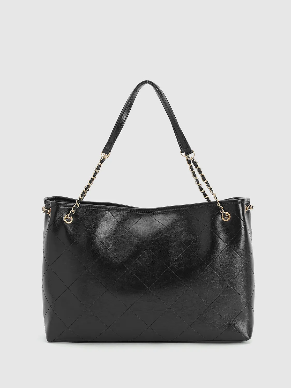 Faux Leather Oversize Shoulder Bags sold by Urban Revivo product image thumbnail 2
