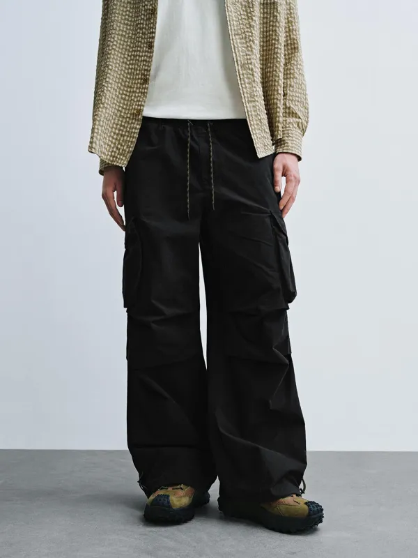 Pull On Wide Leg Cargo Pants sold by Urban Revivo
