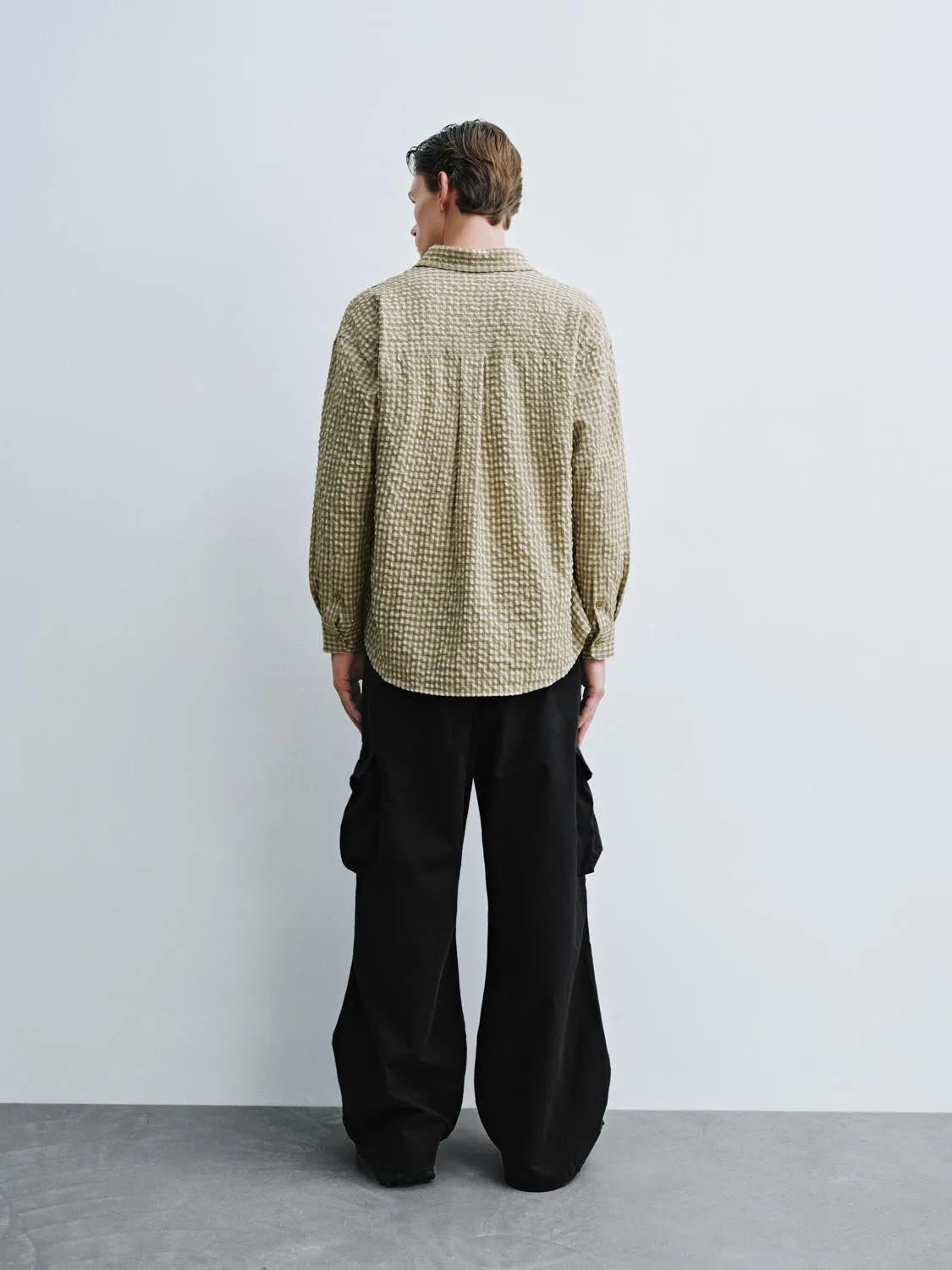Pull On Wide Leg Cargo Pants sold by Urban Revivo product image thumbnail 4