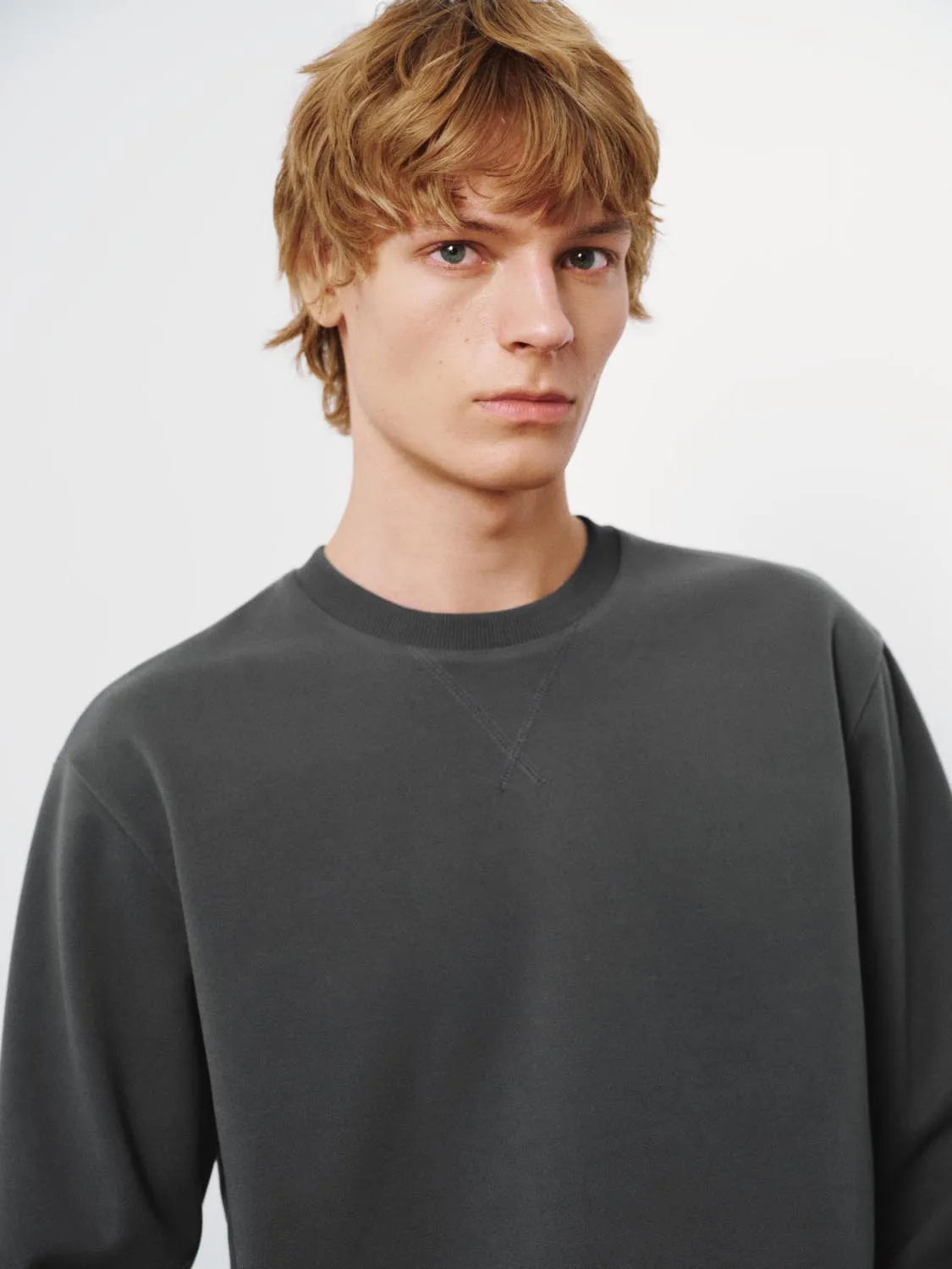 Crew Neck Sweatshirts sold by Urban Revivo product image thumbnail 3