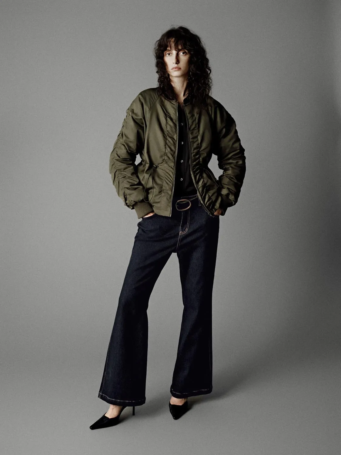 Drawstring Crew Neck Down Jackets sold by Urban Revivo product image thumbnail 4