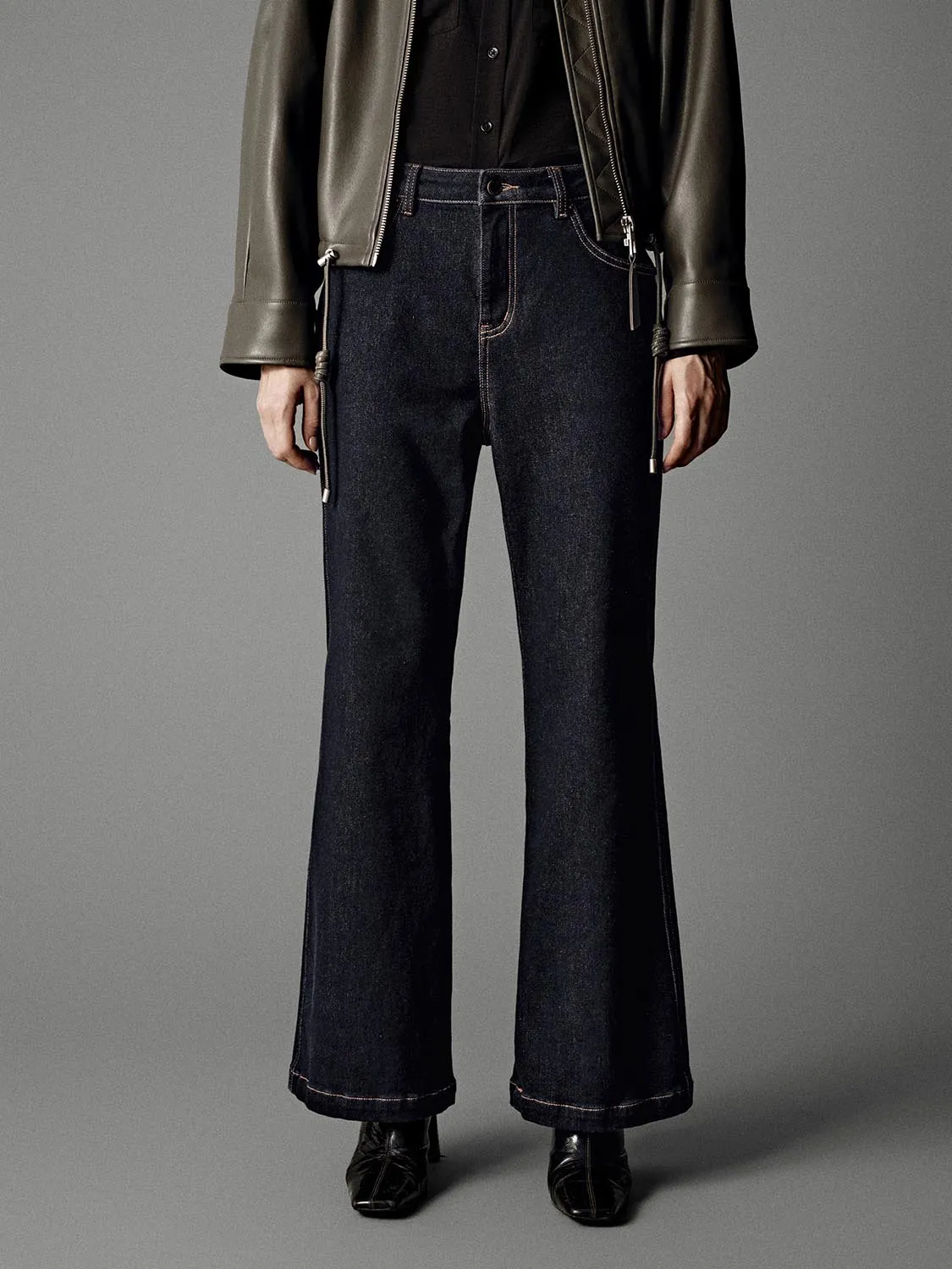 Flare Leg Jeans sold by Urban Revivo