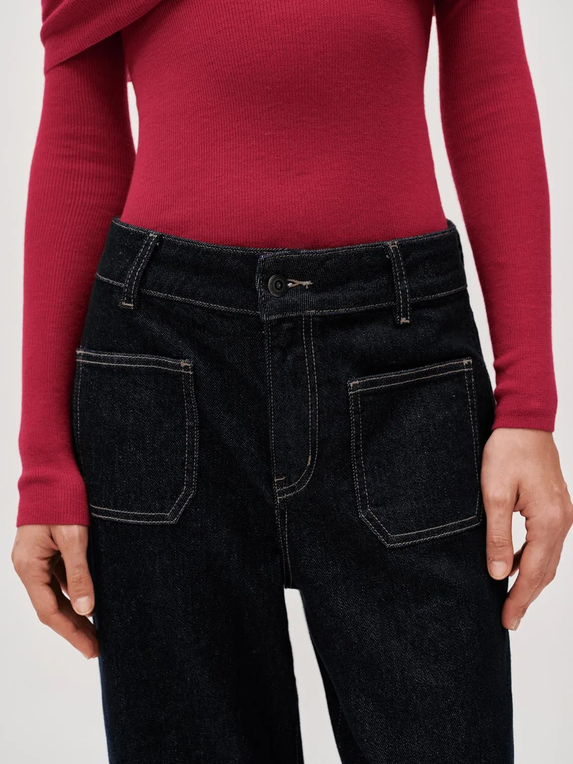 Loose Fit Wide Leg Jeans sold by Urban Revivo product image thumbnail 5