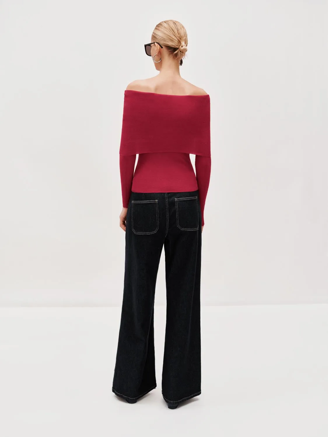 Loose Fit Wide Leg Jeans sold by Urban Revivo product image thumbnail 4