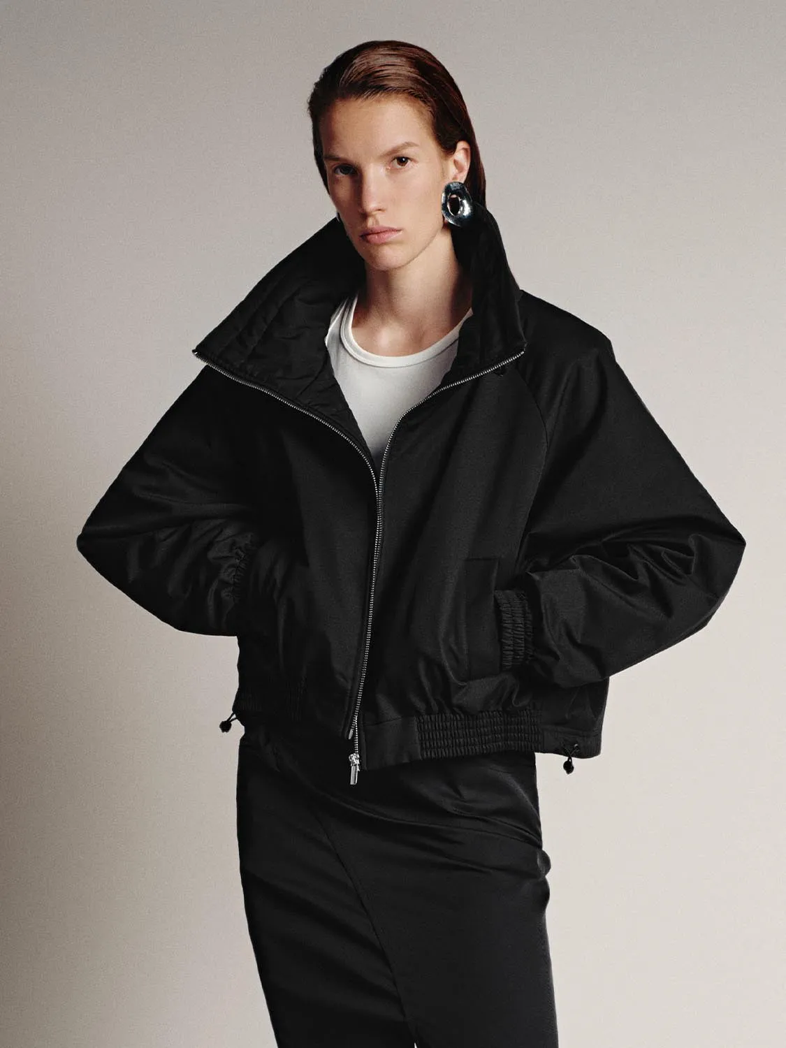 High Neck Full Zip Padded Jackets sold by Urban Revivo