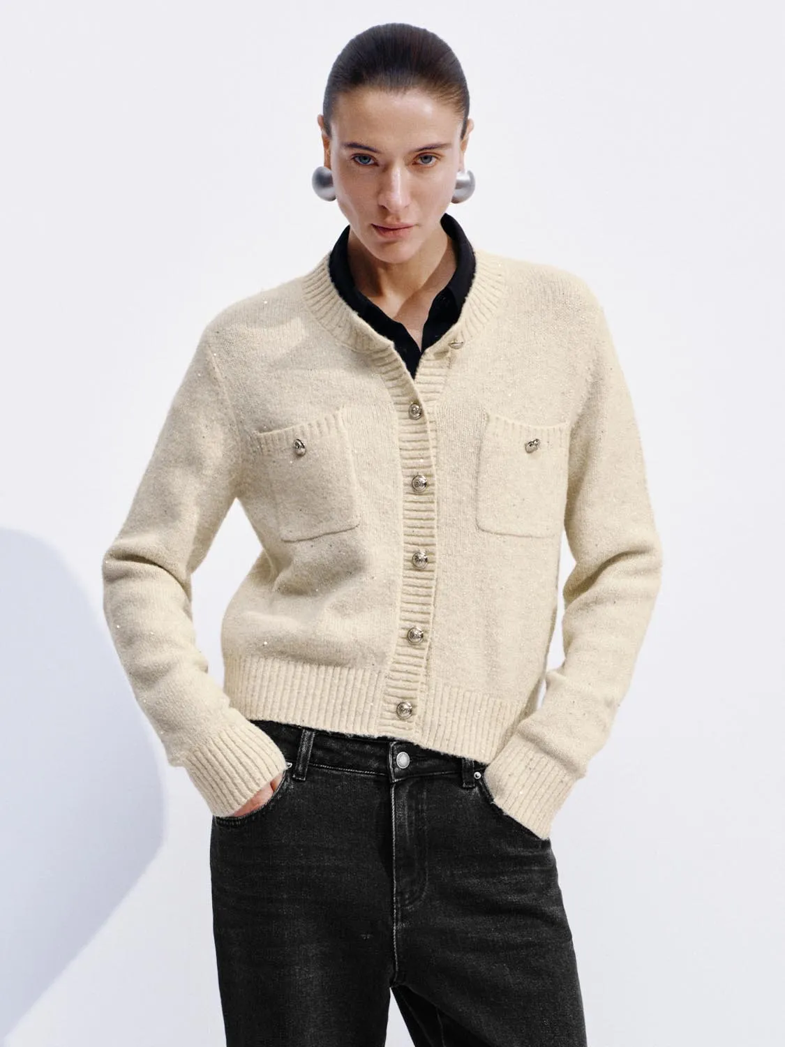 Patch Pockets Knitted Cardigans sold by Urban Revivo