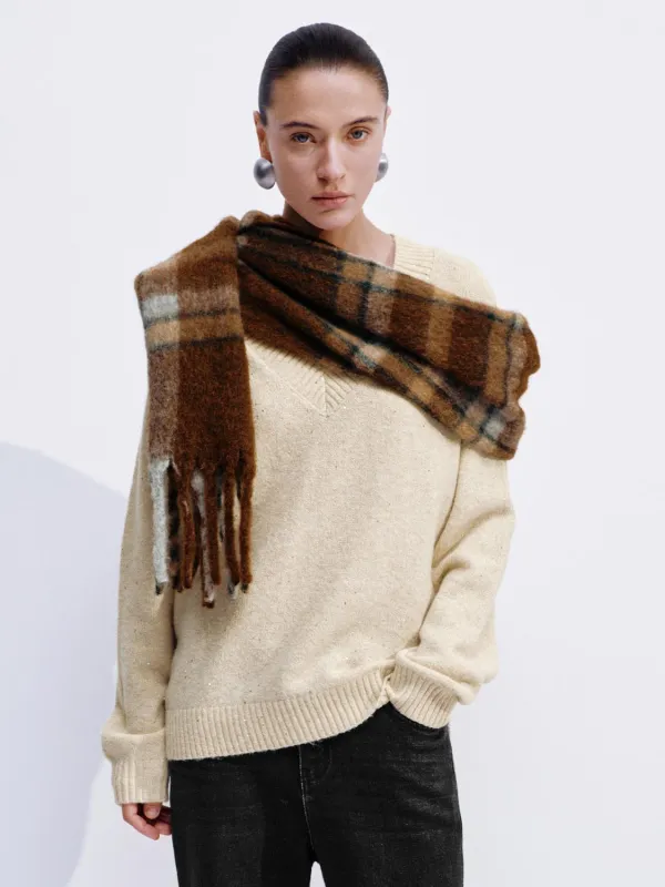 V-Neck Long Sleeve Knitted T-Shirts sold by Urban Revivo